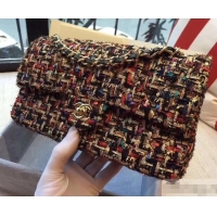 Charming Chanel Tweed Medium Classic Flap Bag A925411 Multicolor