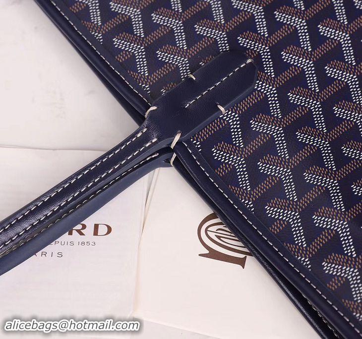Hot Sell Goyard Artois Zipper Tote Bag 00319 Navy Blue