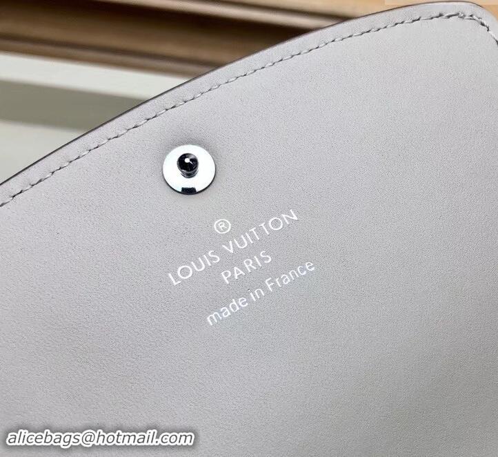 Feminine Louis Vuitton Mahina Leather Iris Compact Wallet M62542 Galet 2019