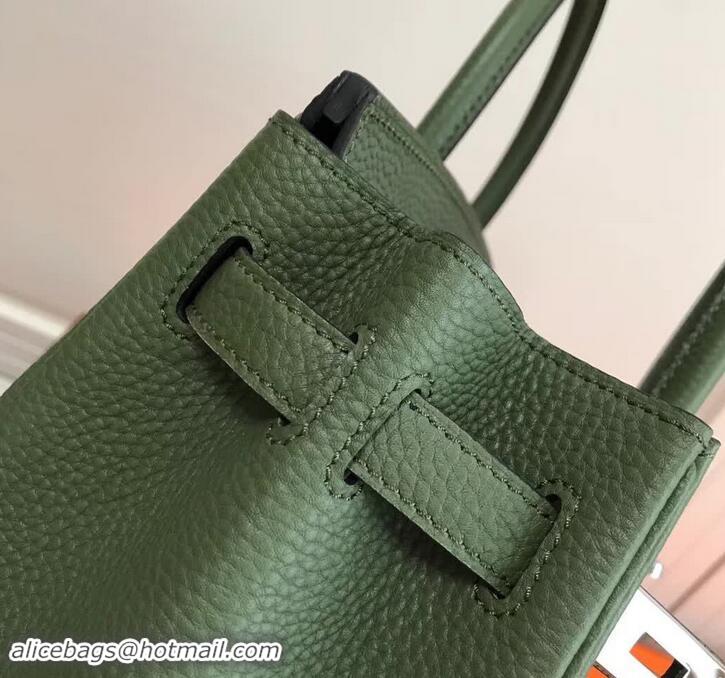 New Design Hermes Birkin 30 Bag In Leather with Gold/Silver Hardware 420015 Army Green