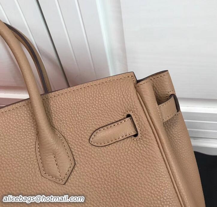 Grade Quality Hermes Birkin 25cm Bag Apricot in Togo Leather With Gold Hardware 423012
