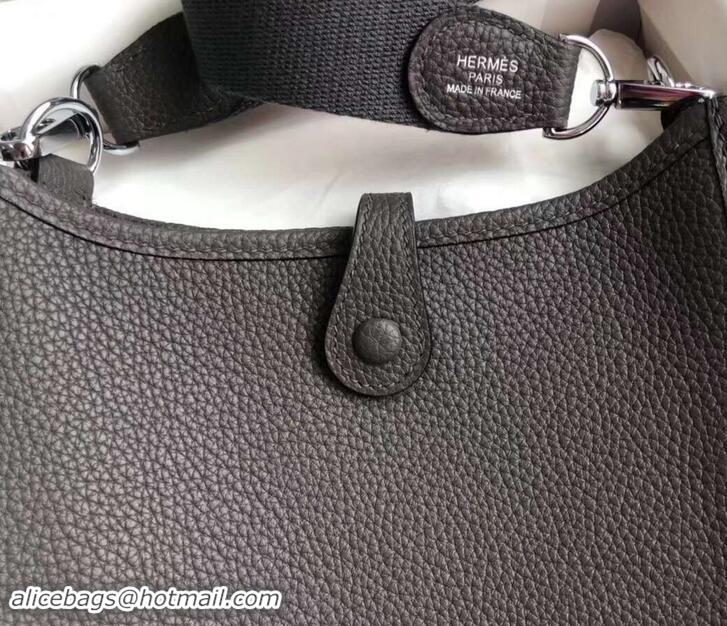 Luxury Classic Hermes Evelyne Mini Bag in Original Togo Leather 423020 Etoupe