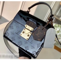Comfortable Louis Vuitton Monogram Vernis Patent Leather Spring Street Bag M90375 Black 2019