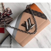 Stylish Louis Vuitton Twist MM Bag M50280 Monogram Canvas/Apricot 2019
