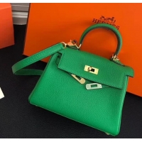 Trendy Design Hermes Kelly Mini 20 Handbag 420011 Green