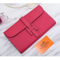 Durable Hermes Grained Calf Leather Elan 22 Clutch Bag H442114 Red