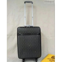 Original Cheap Goyard Rolling Trolley Travel Luggage Bag GL020 Black