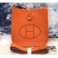 Fashion Hermes Evelyne Mini Bag in Original Togo Leather 423020 Orange