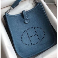 Shop Cheap Hermes Evelyne Mini Bag in Original Togo Leather 423020 Denim Blue