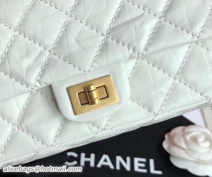 Imitation Chanel Aged Calfskin 2.55 Reissue Waist Bag A57791 Pale Green 2019