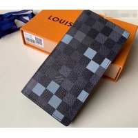 Custom Louis Vuitton Damier Graphite Pixel Canvas Brazza Wallet N60163 Gray 2019