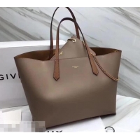 Luxury Discount Givenchy GV Shopper Tote Bag in Smooth Leather 501425 Grey