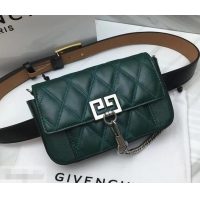 Best Grade Givenchy GV3 Lambskin Belt Bag 501450 Green