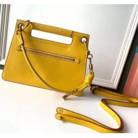 Duplicate Givenchy Small Whip Bag in Smooth Leather 501524 Yellow