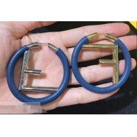 Cheap Classic Fendi F Is Fendi Loop Earrings F9108173 Sky Blue