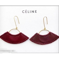 Best Discount Celine Earrings C12012 Burgundy