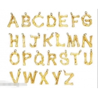 Low Price Celine Alphabet Brass Twig-Shaped Pendant Necklace Large Size C93001