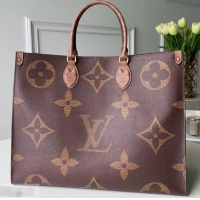 New Fashion Louis Vuitton Monogram Giant Canvas Onthego Tote Bag M44576 2019