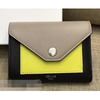 Imitation Charming Celine Pocket Medium Flap Wallet 103783 Grey​