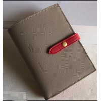 Classic Celine Bicolour Medium Strap Multifunction Wallet 952102 Camel/Red