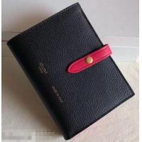 Hot Sell Celine Bicolour Medium Strap Multifunction Wallet 952102 Black/Red