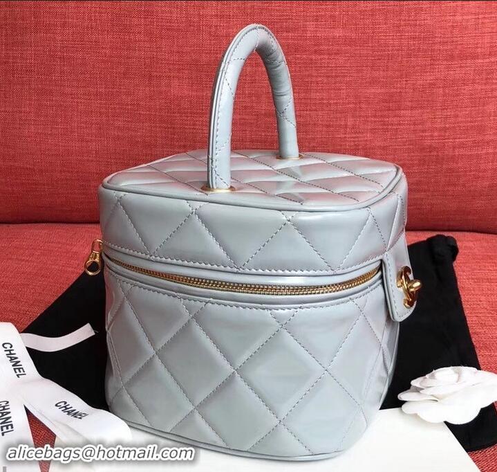 Low Price Chanel Vintage Vanity Case Bag AP03621 Pearl Gray 2019