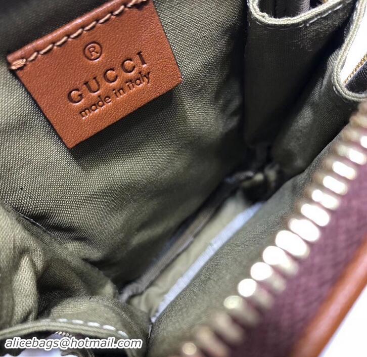 Luxury Gucci Web Vintage Canvas Belted IPhone Case Bag 581519 Beige 2019