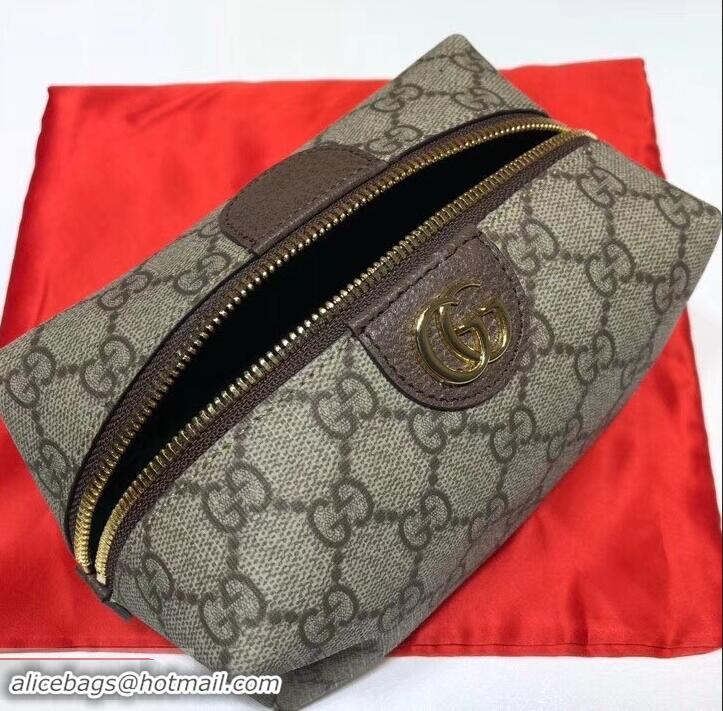 Stylish Gucci Double G Ophidia GG Cosmetic Case 548393 Coffee 2019