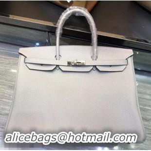 New Style HERMES BIRKIN 40 PEARL GRAY IN ORIGINAL TOGO LEATHER 630111