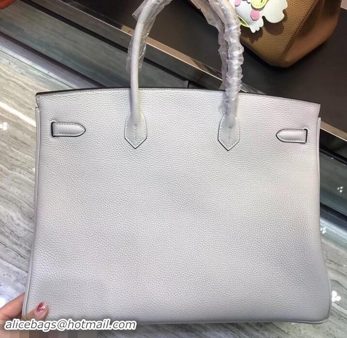New Style HERMES BIRKIN 40 PEARL GRAY IN ORIGINAL TOGO LEATHER 630111