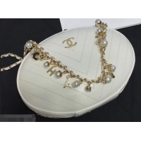 Best Product Evening Bag with Pearl Chain AS0204 White 2019