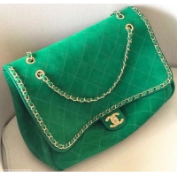 New Style Chanel x Pharrell Chain Around Oversize XXL Flap Bag 6003011 Green 2019