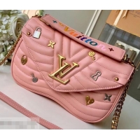 Good Looking Louis Vuitton Love Lock New Wave Chain MM Bag M52913 Rose 2019