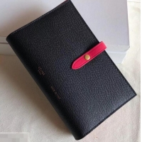 Well Crafted Celine Bicolour Large Strap Multifunction Wallet 608011 Black/Red