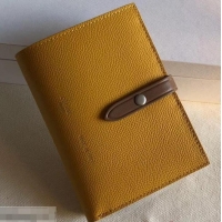 Fashionable Celine Bicolour Medium Strap Multifunction Wallet 608012 Yellow/Brown