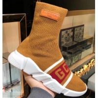 Free Shipping Balenciaga Knit Sock Speed Trainers Sneakers GCDS B92906 Brown 2019