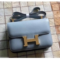 Most Popular Hermes Constance 23 Bag in original Epsom Leather 600933 blue lin