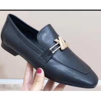 Promotional Louis Vuitton Upper Case Flat Loafer 1A4EV9 Calf Leather Black 2019