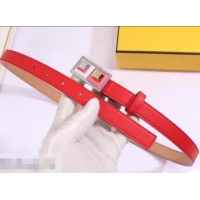 Classic Fendi Rainbow Leather Belt 20mm Width 931048 Red