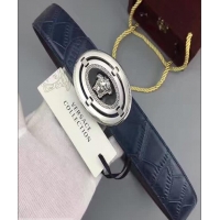 Best Quality Versace Calfskin Leather Belt Stereo Buckle(99-722102)