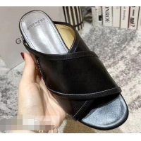 Hot Sell Givenchy Crossover Logo Flat Sandals G93706 Black 2019