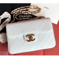 Best Price chanel vintage classic flap bag 602514 white 2019
