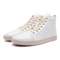 Low Cost Christian Louboutin Lovers Casual Shoes CL921 White