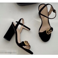 Good Product Gucci Heel 10cm Platform Sandals with Double G 573021 Original Quality Black 2019