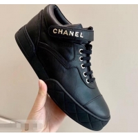 Low Price Chanel Lambskin Sneakers G34967 Black 2019