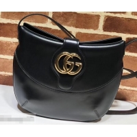 Practical Gucci Double G Arli Medium Shoulder Bag 568857 Black 2019