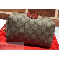 Luxury Gucci Double G Ophidia GG Cosmetic Case 548393 Red 2019