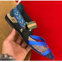 Modern Fendi Multicolour Tech Mesh Slingbacks Sabots Flats Blue 709023 2019