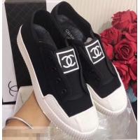 Affordable Price Chanel Vintage CC Logo Sneakers S701012 Black 2019 