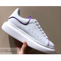 Good Quality Alexander McQueen Oversized Sneakers A716011 White/Lilac 2019